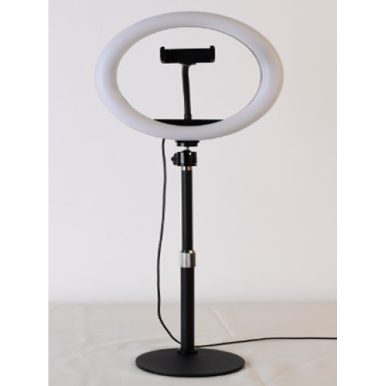 RING LIGHT LS-260-6 10.0" WITH PHONE HOLDER AND ADJUSTABLE STAND 3 COLOR LIGHT ADJUSTMENT BLACK